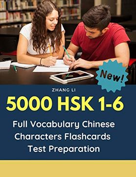 portada 5000 hsk 1-6 Full Vocabulary Chinese Characters Flashcards Test Preparation: Practice Mandarin Chinese Dictionary Guide Books Complete Words Reader. 1,2,3,4,5,6 to Prepare for Real Test Exam. 