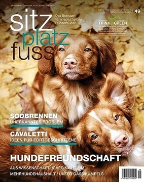 portada Sitzplatzfuss, Ausgabe 49: Hundefreundschaft (Sitz Platz Fuß: Das Bookazin für Anspruchsvolle Hundefreunde) (in German)