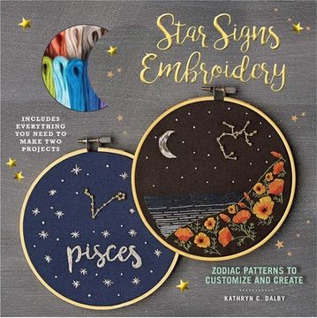 portada Star Signs Embroidery: Zodiac Patterns to Customize and Create (Embroidery Craft) (en Inglés)