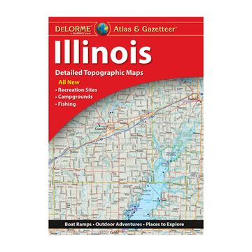 portada Delorme Atlas & Gazetteer: Illinois (en Inglés)