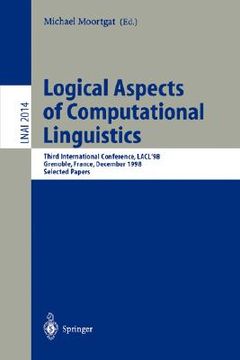 portada logical aspects of computational linguistics (en Inglés)