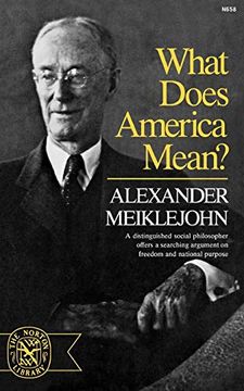 portada What Does America Mean? (Norton Library, N658) (en Inglés)