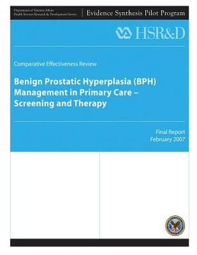 portada Benign Prostatic Hyperplasia (BPH) Management in Primary Care - Screening and Therapy (en Inglés)