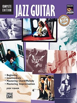 portada jazz guitar,complete edition, beginning, intermediate, mastering