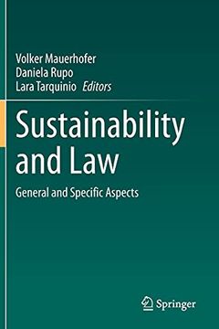 portada Sustainability and Law: General and Specific Aspects (en Inglés)
