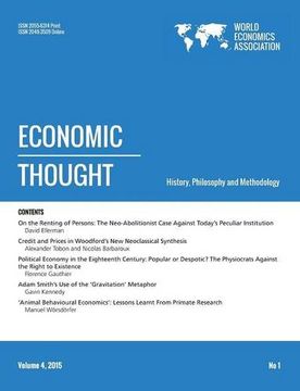 portada Economic Thought, Vol 4, No 1, 2015