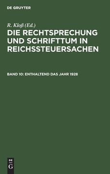 portada Enthaltend das Jahr 1928 (German Edition) [Hardcover ] (en Alemán)