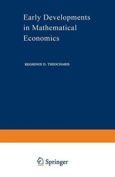 portada Early Developments in Mathematical Economics (en Inglés)