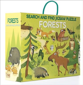 portada Forests: Search and Find Jigsaw Puzzle: 36 Piece Puzzle With Board Book