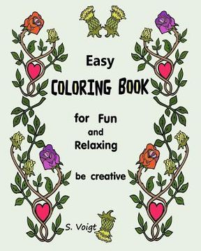 portada Easy Coloring Book: For Fun and Relaxing, be creative (in English)