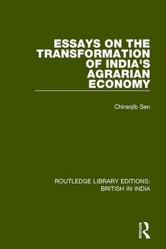 portada Essays on the Transformation of India's Agrarian Economy (Routledge Library Editions: British in India) (en Inglés)