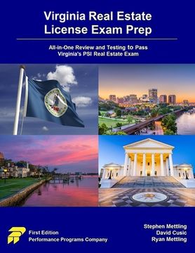 portada Virginia Real Estate License Exam Prep: All-in-One Review and Testing to Pass Virginia's PSI Real Estate Exam (in English)