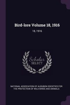 portada Bird-lore Volume 18, 1916: 18, 1916 (en Inglés)