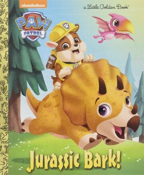 portada Jurassic Bark! (Paw Patrol) (Little Golden Book) (in English)