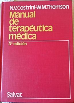 portada Manual de Terapeutica Medica.