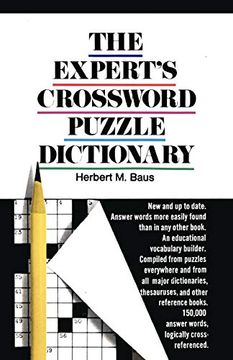portada The Expert's Crossword Puzzle Dictionary (Dolphin Book, C106) (en Inglés)