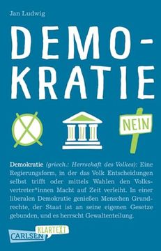 portada Carlsen Klartext: Demokratie (in German)