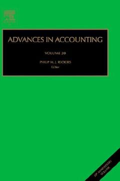 portada advances in accounting (en Inglés)