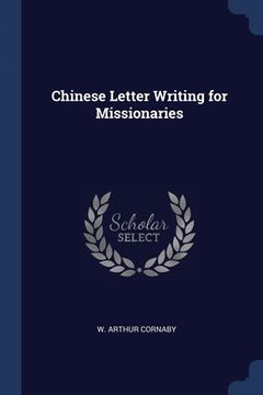 portada Chinese Letter Writing for Missionaries (en Inglés)