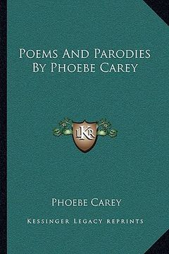 portada poems and parodies by phoebe carey (en Inglés)