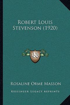 portada robert louis stevenson (1920) (in English)