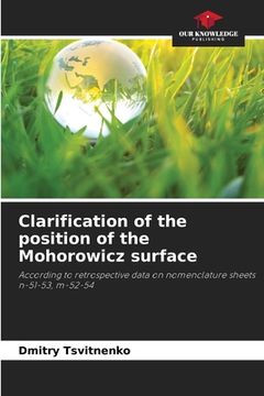 portada Clarification of the position of the Mohorowicz surface (in English)