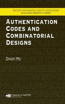 portada Authentication Codes and Combinatorial Designs (en Inglés)