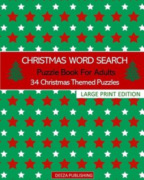 portada Christmas Word Search: Puzzle Book for Adults: 34 Christmas Themed Puzzles: Large Print Edition 