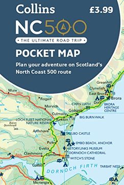 portada Nc500 Pocket Map: Plan Your Adventure on Scotland’S North Coast 500 Route (en Inglés)