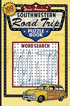 portada Great American Southwestern Road Trip Puzzle Book (Great American Puzzle Books) (en Inglés)