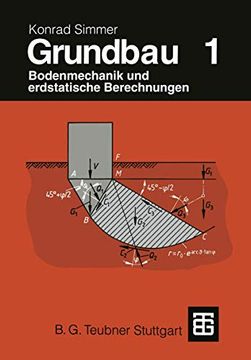portada Grundbau: Teil 1 Bodenmechanik Und Erdstatische Berechnungen (en Alemán)
