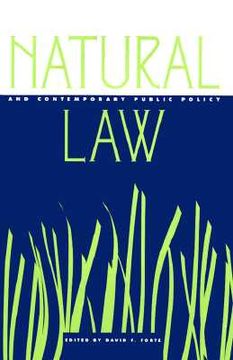 portada natural law and contemporary public policy (en Inglés)