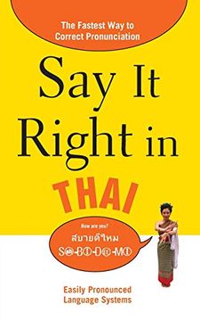 portada Say it Right in Thai (Say it Right! Series) (in English)