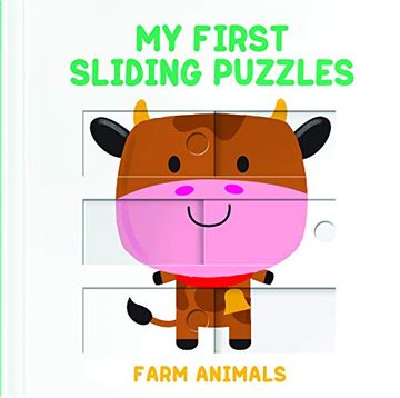 portada My First Sliding Puzzles Farm Animals [Board Book] (en Inglés)