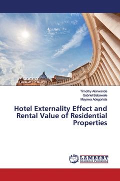 portada Hotel Externality Effect and Rental Value of Residential Properties (en Inglés)