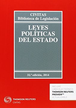 portada Leyes políticas del estado (32ª ed.) 2014 (Biblioteca de Legislación) (in Spanish)