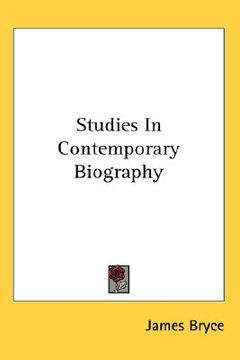 portada studies in contemporary biography (en Inglés)