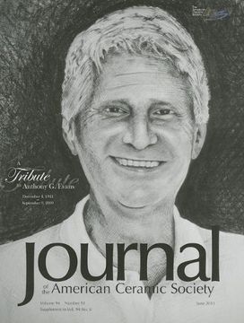 portada Journal of the American Ceramics Society: Tony Evans Memorial Issue