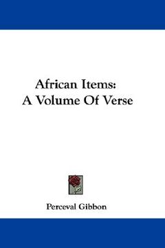 portada african items: a volume of verse (en Inglés)