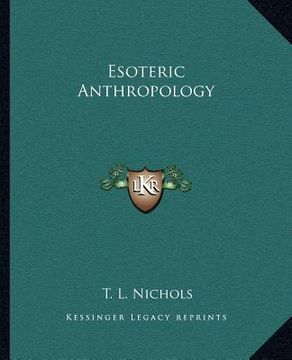 portada esoteric anthropology