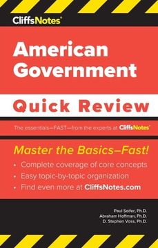 portada CliffsNotes American Government: Quick Review (en Inglés)