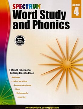 portada Spectrum Word Study and Phonics, Grade 4 (en Inglés)