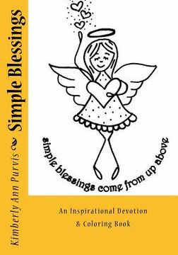 portada Simple Blessings: Inspirational Devotion & Coloring Book (en Inglés)