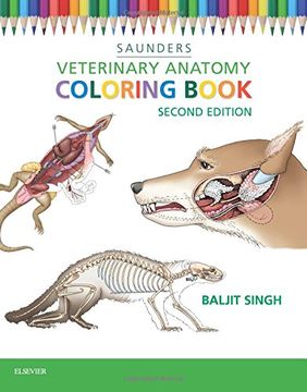 portada Veterinary Anatomy Coloring Book (en Inglés)