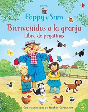 portada Poppy y sam Bienvendios a la Granja (mi Primer Libro de Pegatinas)