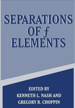 portada Separations of F Elements (en Inglés)