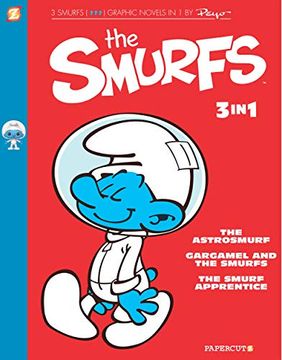 portada Smurfs 3-In-1 #3: The Smurf Apprentice, the Astrosmurf, and the Smurfnapper (The Smurfs Graphic Novels) (en Inglés)
