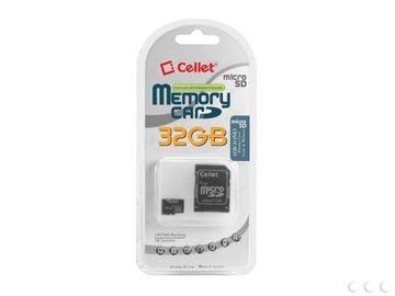 Cellet 32GB Rocketfish EX7 Micro SDHC Card is Custom Formatted for digital high speed lossless recording Includes Standard SD Adapter. 