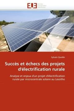 portada Succes Et Echecs Des Projets D'Electrification Rurale