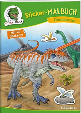 portada Sticker-Malbuch Dinosaurier (en Alemán)